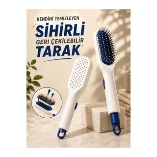 KENDİNİ TEMİZLEYEN SİHİRLİ GERİ ÇEKİLEBİLİR TARAK