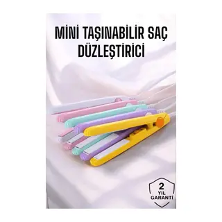 180°C Isı ve Uzun Süre Kalıcı Düzlük Sağlayan Mini Saç Düzleştirici