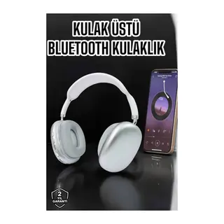 P9 Plus Kablosuz Kulak Üstü Bluetooth Kulaklık Beyaz Mikrofonlu Kulaküstü Kablosuz Kulaklık