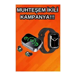 Yeni Nesil Akıllı Saat ve Ucuz Kaliteli Bluetooth Kablosuz Kulaklık Amoled Ekran