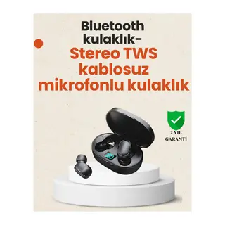 TWS Bluetooth Kulaklık Kulak İçi Kablosuz Dijital Göstergeli Çağrı Cevaplayabilen