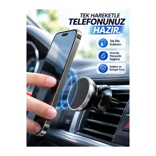 Havalandırma Izgarası İçin Manyetik Araç Telefon Tutucu