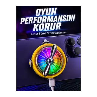 Telefon İçin RGB LED Manyetik Soğutma Fanı