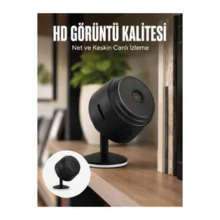 A9 Mini Wi-Fi Güvenlik Kamerası HD Gece Görüşlü Hareket Algılamalı Kablosuz IP Kamera