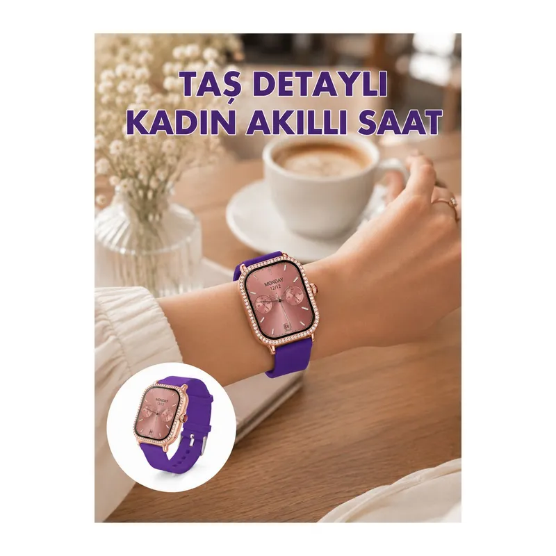 Uzaktan Kamera Kontrollü Kadın Akıllı Saat Seti