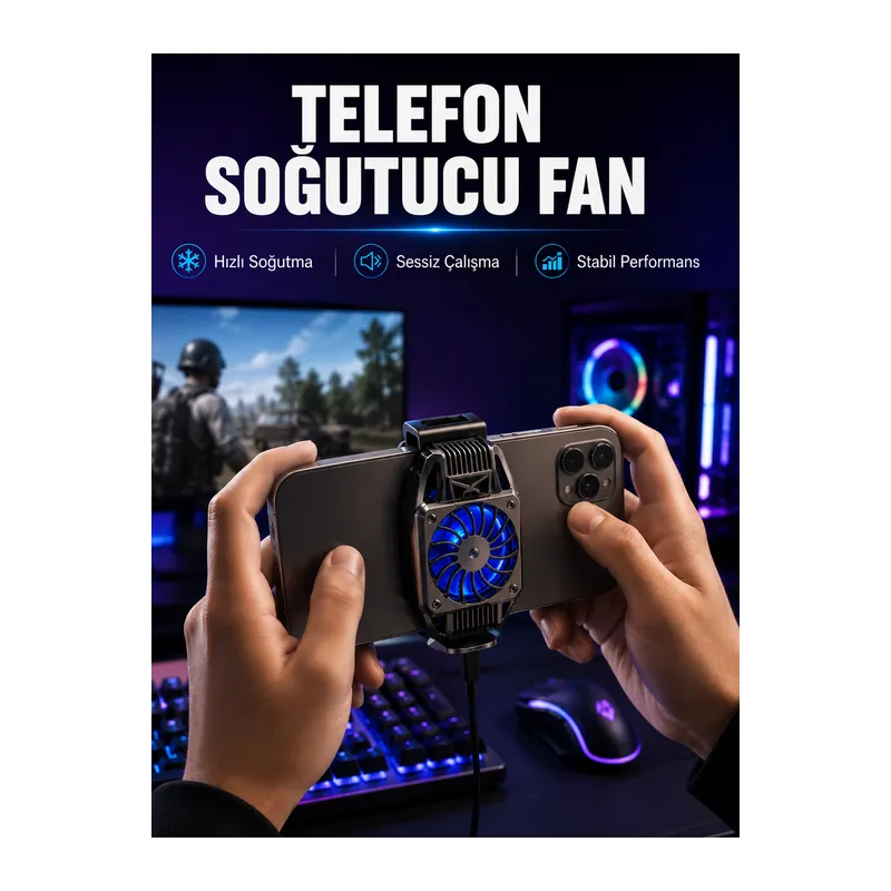 Mobil Telefon Soğutucu Fan Yüksek Soğutma Performansı