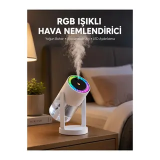 Gökyüzü Projektörlü Buhar Makinesi Ev Ofis ve Araç Uyumlu Yeni Nesil