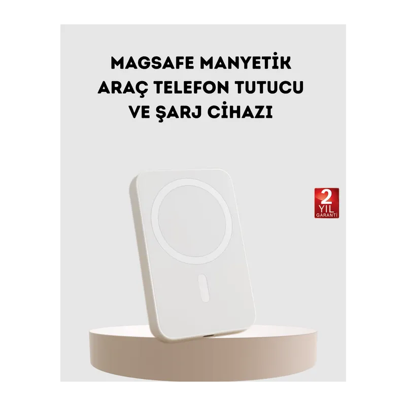 5000mAh Manyetik Powerbank – iPhone Serisi İçin Taşınabilir Kablosuz Şarj Cihazı