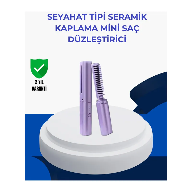 Taşınabilir Saç Düzleştirici Tarak – Ayarlanabilir Isı Kontrollü