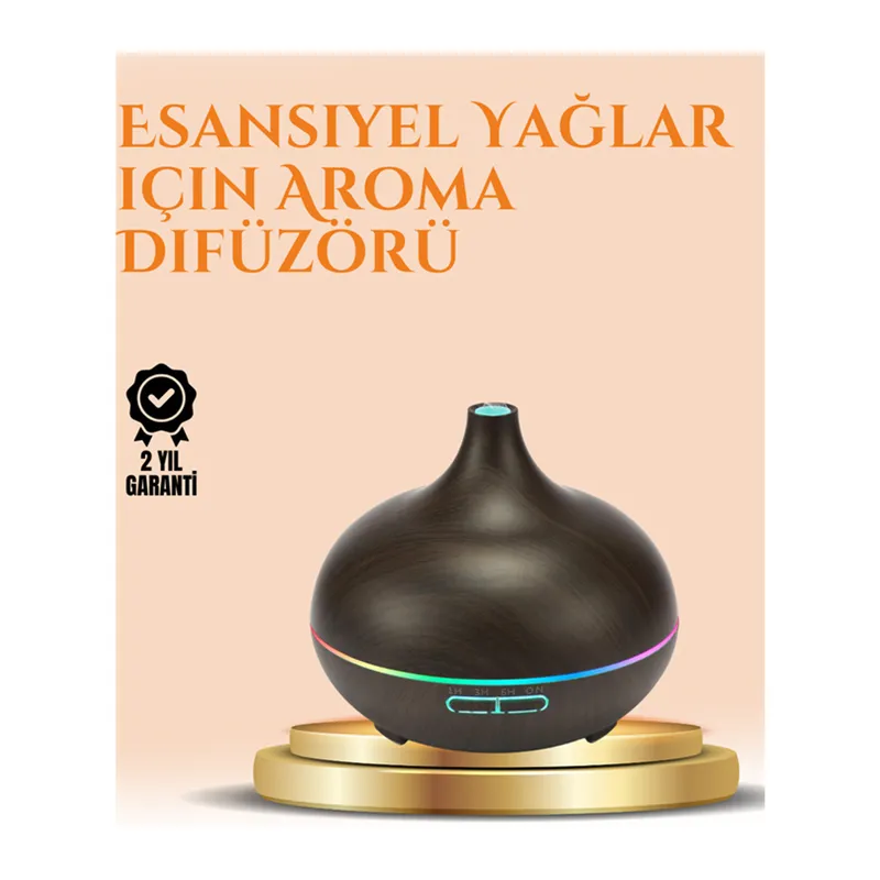 550 ml Ultrasonik Yağ Difüzörü ve Soğuk Buhar Nemlendirici