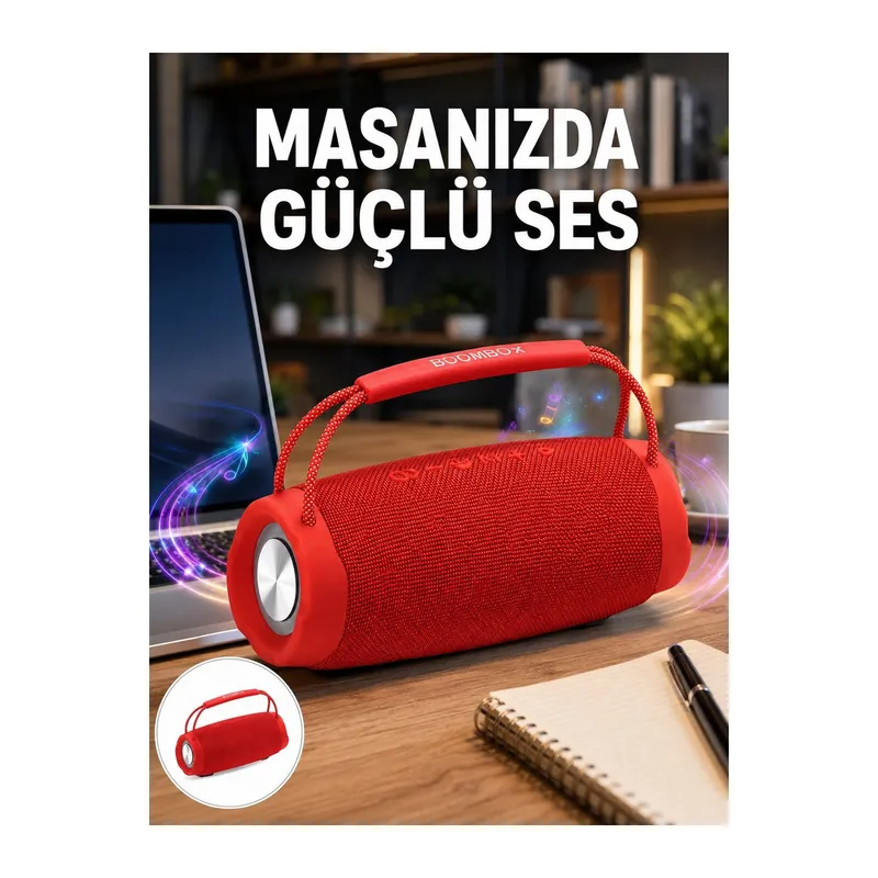 10W Güçlü Stereo Ses Sunan IPX6 Bluetooth Hoparlör Yeni Nesil