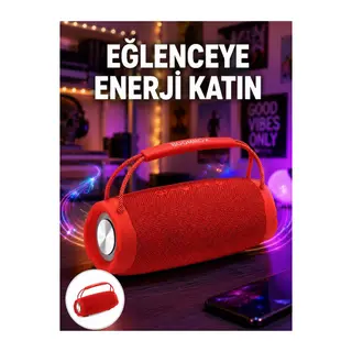 Derin Baslı Çift Hoparlörlü Taşınabilir Kablosuz Hoparlör Yeni Nesil