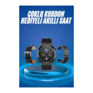 Çoklu Kordon Hediyeli Akıllı Saat Çağrı Cevaplama Müzik Dinleme Dokunmatik Ekran