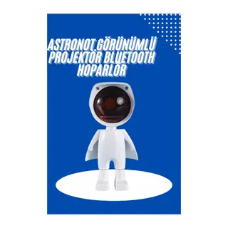 Astronot Işık Projektörü Gökkuşağı Projeksiyon Gece Lambası Hediyelik