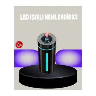 Aromaterapi Özellikli Ultrasonik Hava Nemlendirici LED Atmosfer Işığı