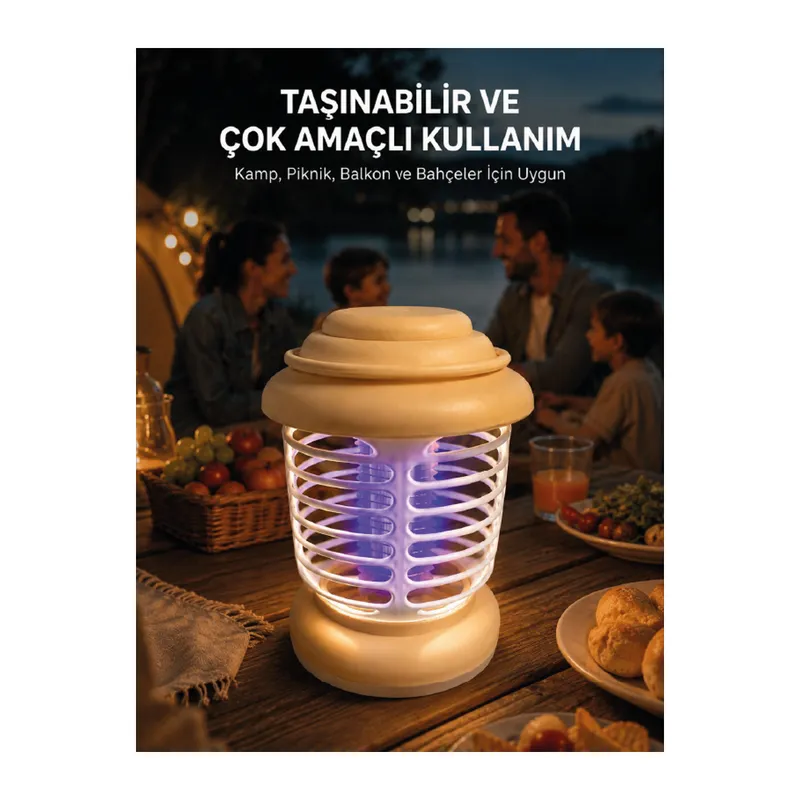Askılı Tasarıma Sahip LED Aydınlatmalı Sinek Kovucu