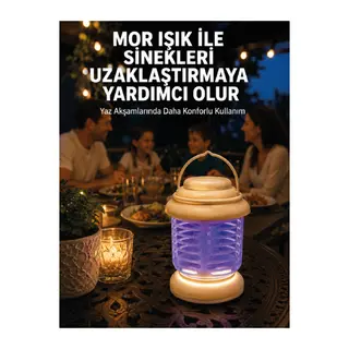 İç ve Dış Mekân Kullanımına Uygun Sinek Kovucu Lamba