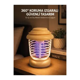 360° Koruma Izgaralı LED Sinek Kovucu Aydınlatma Lambası