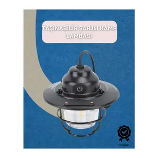 Dış Mekan İçin Şık LED Fener – 4400mAh Pil, IPX4 Su Geçirmez, Asılabilir