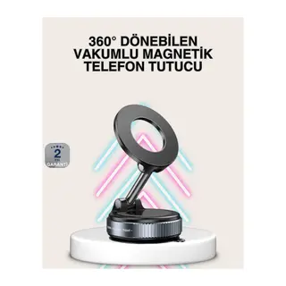 Güçlü Mıknatıslı Vakumlu Araç Telefon Tutucu Alüminyum Gövde