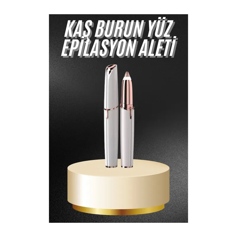 Unısex Şarjlı Kaş Bıyık Alma Epilatörü Hassas Ciltlere Özel Acısız