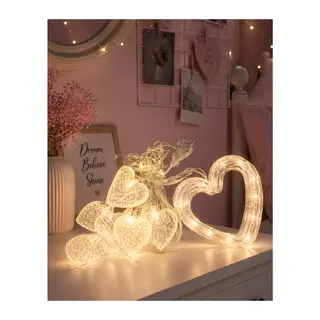 Kalp Figürlü LED Neon Dekor Işığı Romantik Ortam Aydınlatması