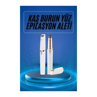 Kaş Bıyık Epilasyon Aleti İnce Uçlu Yüz Için Tüy Alıcı Pilli