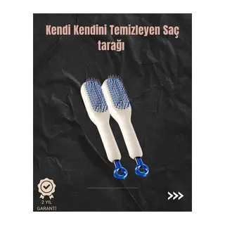 Kendini Temizleyen Hava Yastıklı Saç Tarağı – Düğümsüz Tarama