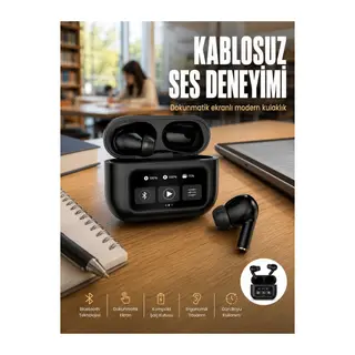 2.Nesil Pro Ekranlı Sesli Görüşme Yapabilen Kablosuz Bluetooth Kulaklık Yeni Nesil