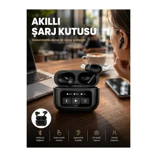 Kablosuz Bluetooth Kulaklık Pro Yeni Nesil Dokunmatik Kontrol Yeni Nesil