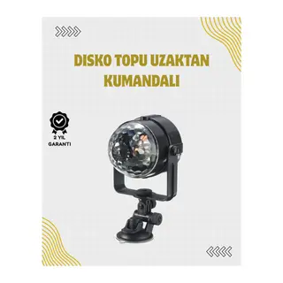 Uzaktan Kumandalı, Ses Kontrollü LED Disko Işığı - Parti ve Kulüpler İçin