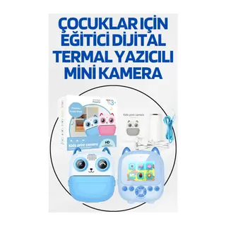 Dijital Termal Yazıcılı Mini Kamera – HD Video & Anında Fotoğraf Çıktısı