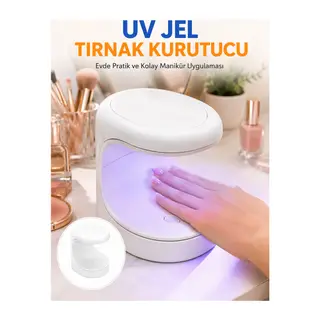 Kalıcı Oje Kurutucu Mini UV Işınlı Taşınabilir Hızlı ve Pratik Oje Kurutucu Yeni Nesil