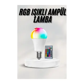 Akıllı RGB Led Ampul Led Uzaktan Kumandalı Renk Değiştiren Ampul