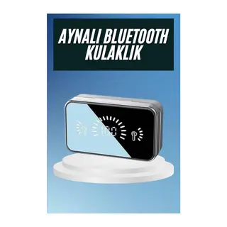 Powerbankli Bluetooth Kulaklık Yüksek Ses Aynalı Çift Dijital Gösterge Ekranı