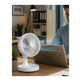 Kompakt Mini Fan Otomatik Salınımlı Sessiz Masaüstü Vantilatör