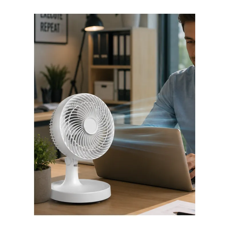 Kompakt Mini Fan Otomatik Salınımlı Sessiz Masaüstü Vantilatör