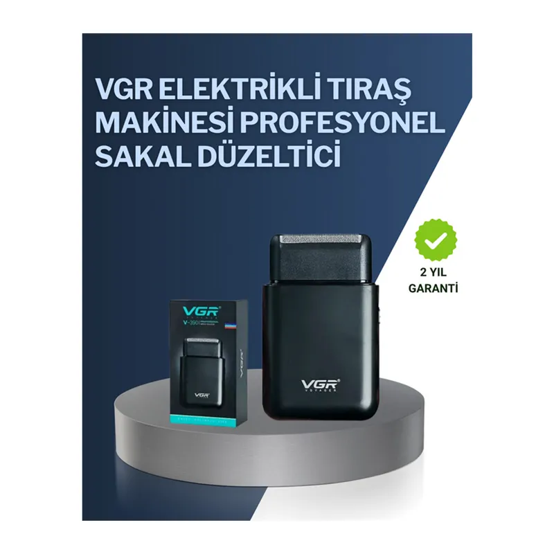 5 W Güçlü USB Şarjlı Sakal Şekillendirici – İki Başlıklı, Su Geçirmez Tasarım