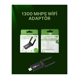 USB 3.0 Wireless Adaptör – 2.4GHz & 5GHz Destekli