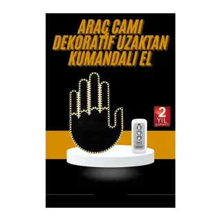 Uzaktan Kumandalı Araba Parmak Hareketi Işığı Parmak Işığı LED Araba Arka Pencere