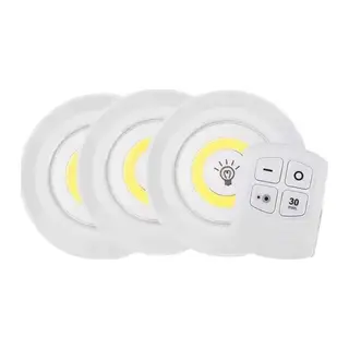 Led Lamba 3'lü Uzaktan Kumandalı Yapışkanlı