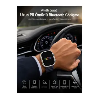 Akıllı Saat Yeni Nesil Bluetooth Bağlantılı Uyku Sağlık Takibi GPS Ve NFC Uyumlu