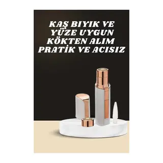 KAŞ BIYIK VE YÜZ EPİLASYON ALETİ VE TİTREŞİMLİ YÜZ TEMİZLEME MASAJ ALETİ İKİLİ SET