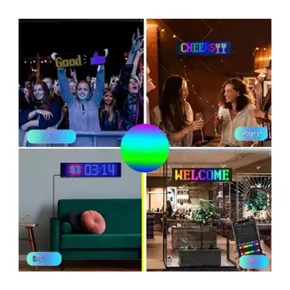 Led Matrix Bluetooth Bağlantılı Araç Camına Uygun Pixsel Görünümlü 16X96 pixel