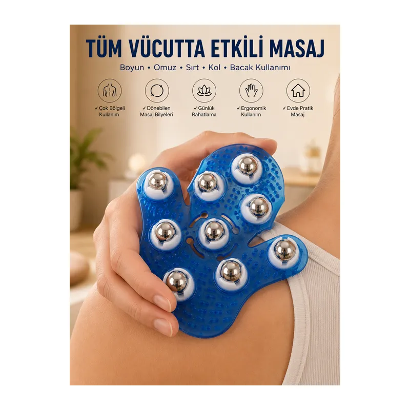 9 BİLYELİ MASAJ ELDİVENİ