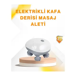 Şarjlı Kafa Masaj Aleti 3 Hız Ayarlı Derin Masaj