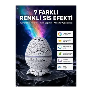 Bluetooth Hoparlör Özellikli 7 Renkli Gece Aydınlatması