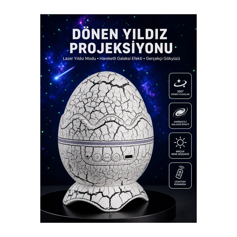 Dinazor Yumurta Gece Lambası