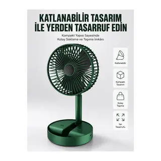 Katlanabilir Usb Şarjlı Masaüstü Soğutucu Mini Fan Telefon Tutucu Yeni Nesil