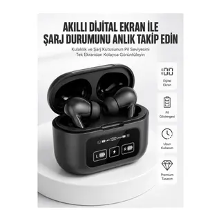 Kablosuz Bluetooth Kulaklık Pro Yeni Nesil Dokunmatik Kontrol